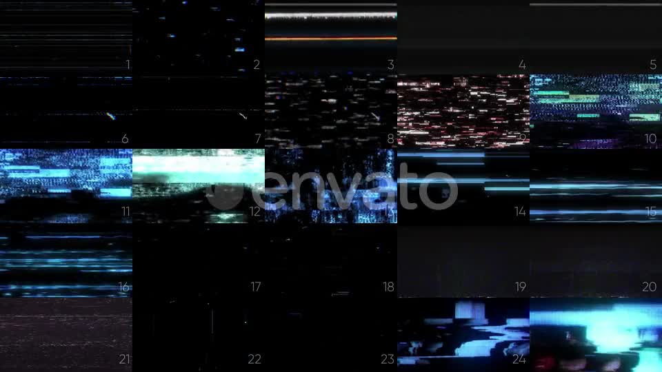 25 Glitch Vhs Pack Videohive 24109861 Motion Graphics Image 1
