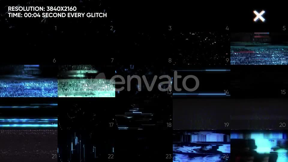 25 Glitch Vhs Pack Videohive 24109861 Motion Graphics Image 2