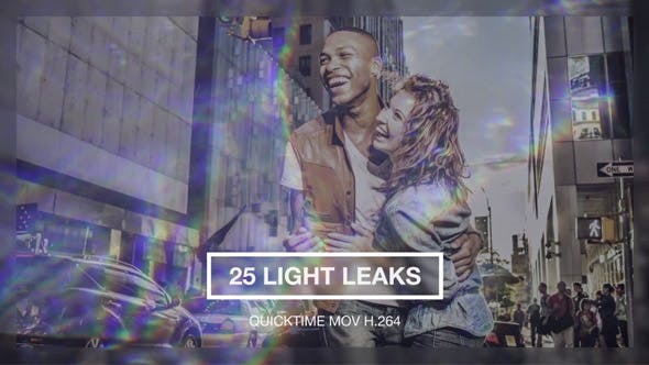 25 Light Leaks Pack - 20666496 Videohive Download