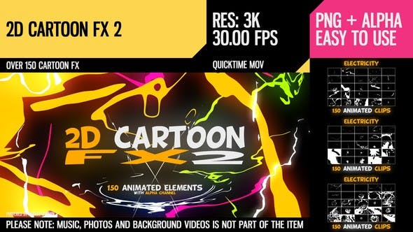2D Cartoon FX 2 - Videohive Download 9990319