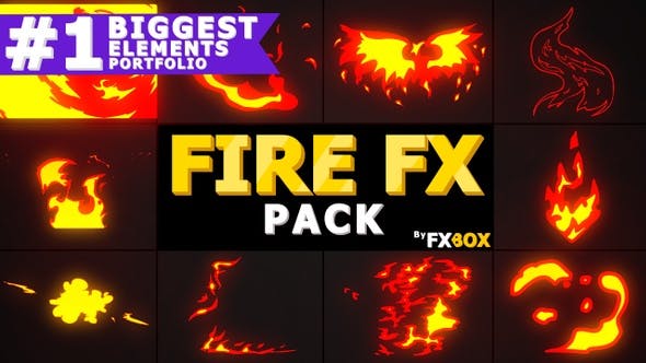 2D Fx Fire Elements - Videohive 23313459 Download
