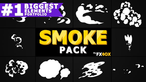 2d FX SMOKE Elements | Motion Graphics Pack - 21241803 Videohive Download