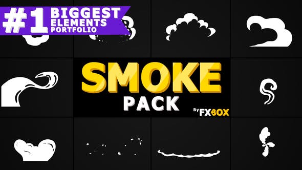 2D FX SMOKE Elements | Motion Graphics Pack - Download Videohive 21375007