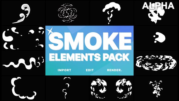 2D FX Smoke Elements | Motion Graphics Pack - Videohive 21795575 Download