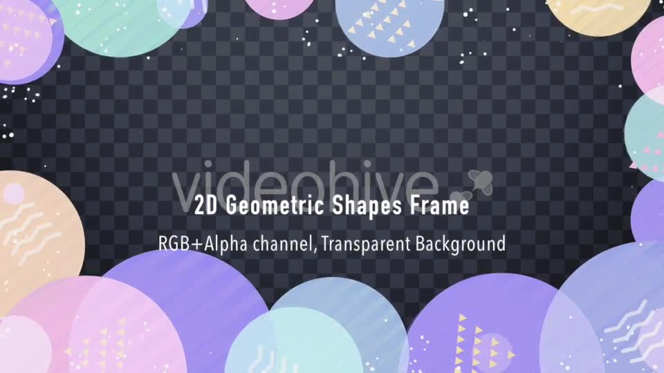 2D Geometric Shapes Frame Videohive 20531780 Motion Graphics Image 1