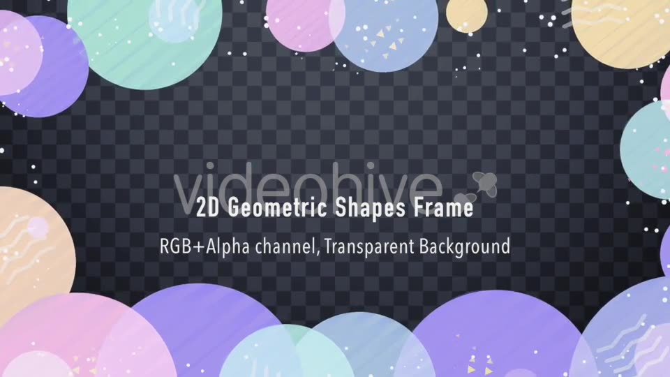 2D Geometric Shapes Frame Videohive 20531780 Motion Graphics Image 2