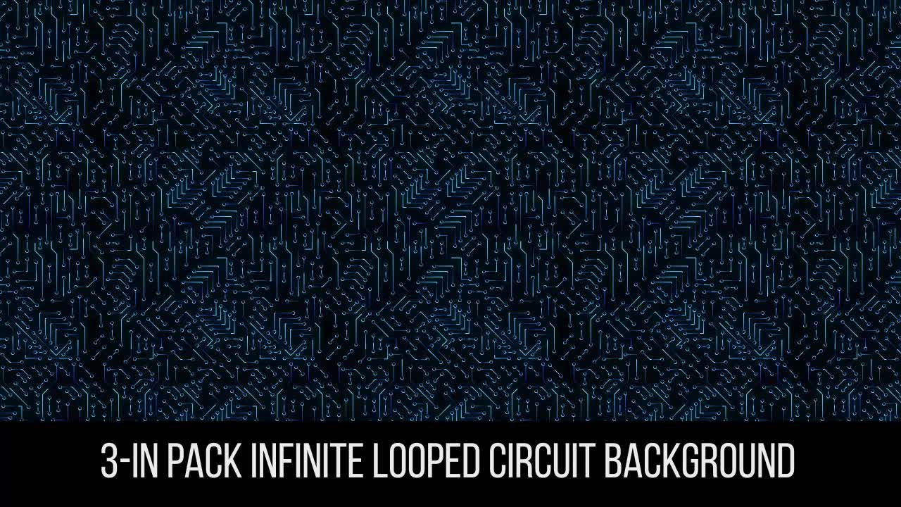3 in Pack Infinite Looped Circuit Background Videohive 16710700 Motion Graphics Image 1