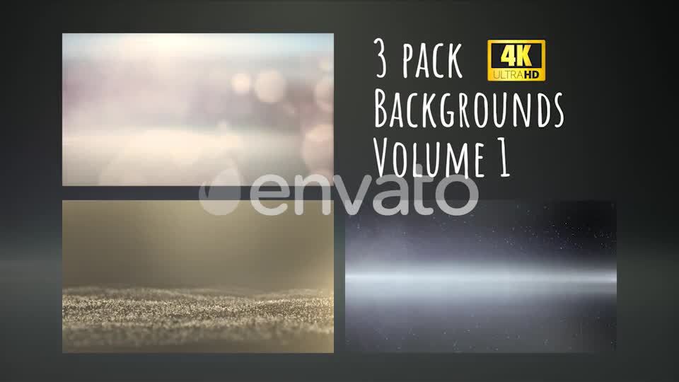 3 Pack 4K Particles Backgrounds Vol.1 Videohive 21883256 Motion Graphics Image 1