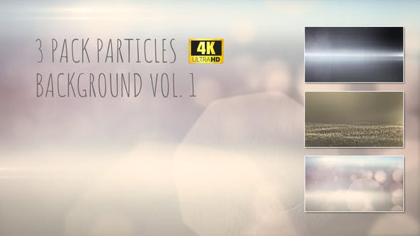 3 Pack 4K Particles Backgrounds Vol.1 - Videohive Download 21883256