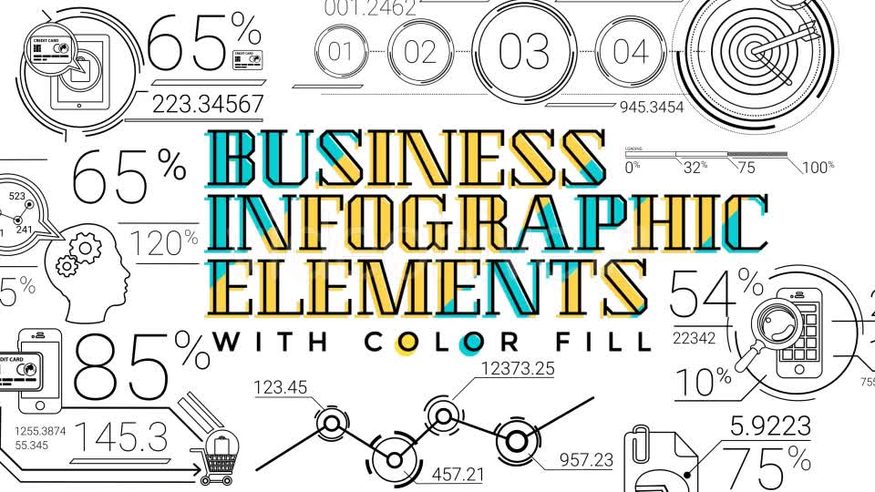 30 Line Infographic Elements Videohive 18899770 Motion Graphics Image 1
