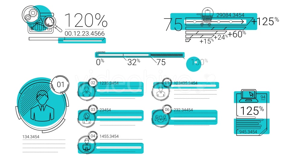 30 Line Infographic Elements Videohive 18899770 Motion Graphics Image 11