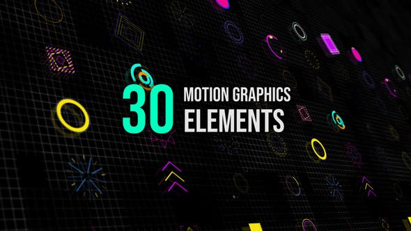 30 Motion Graphic Elements - Download Videohive 19908266