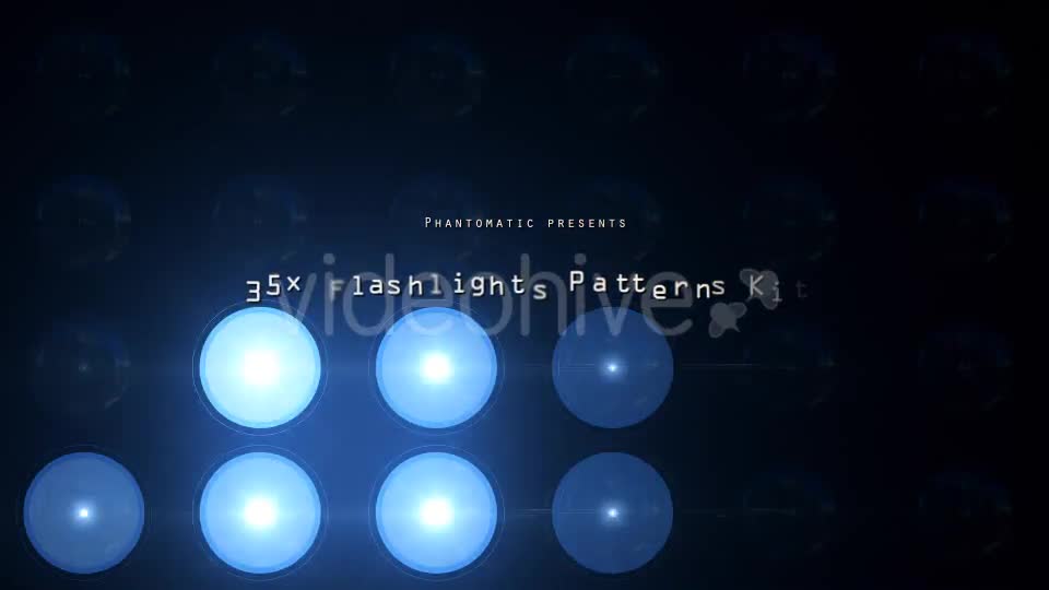 35 Flashlights Patterns Kit Blue Videohive 19203222 Motion Graphics Image 1
