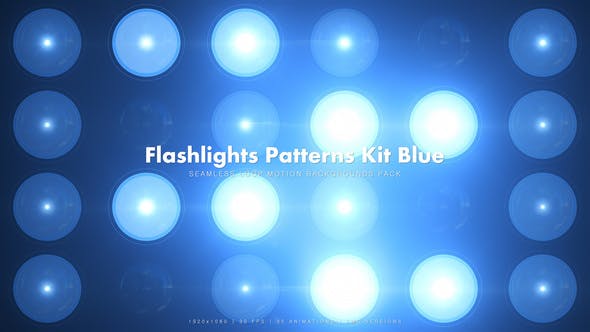 35 Flashlights Patterns Kit Blue - 19203222 Download Videohive