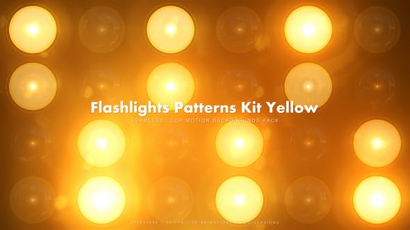 35 Flashlights Patterns Kit Yellow - Videohive Download 19189167