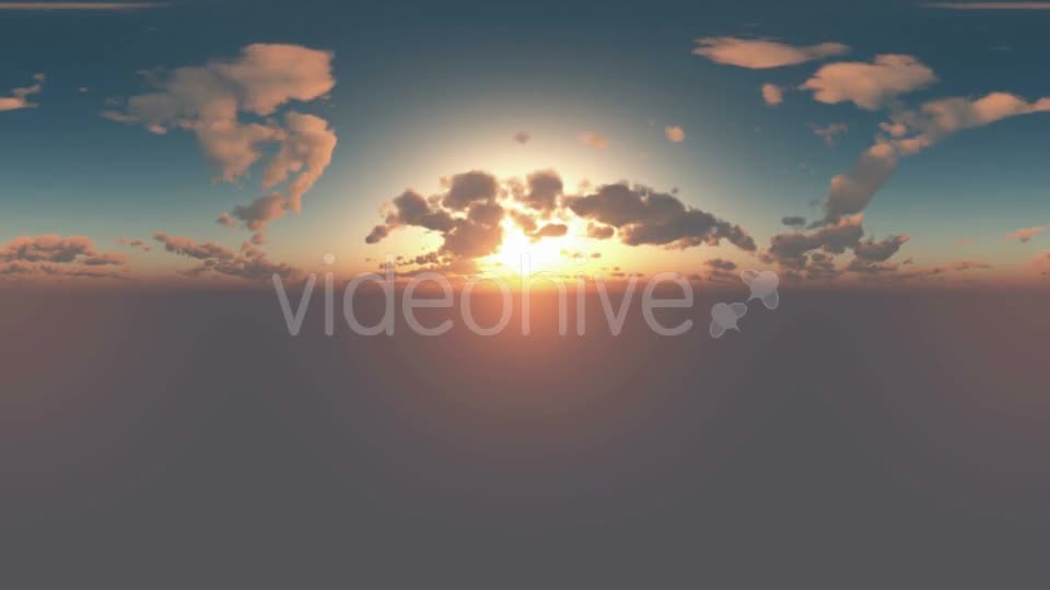 360 Degree Panoramic Sky And Clouds At Sunset Videohive 17768887 Motion Graphics Image 1