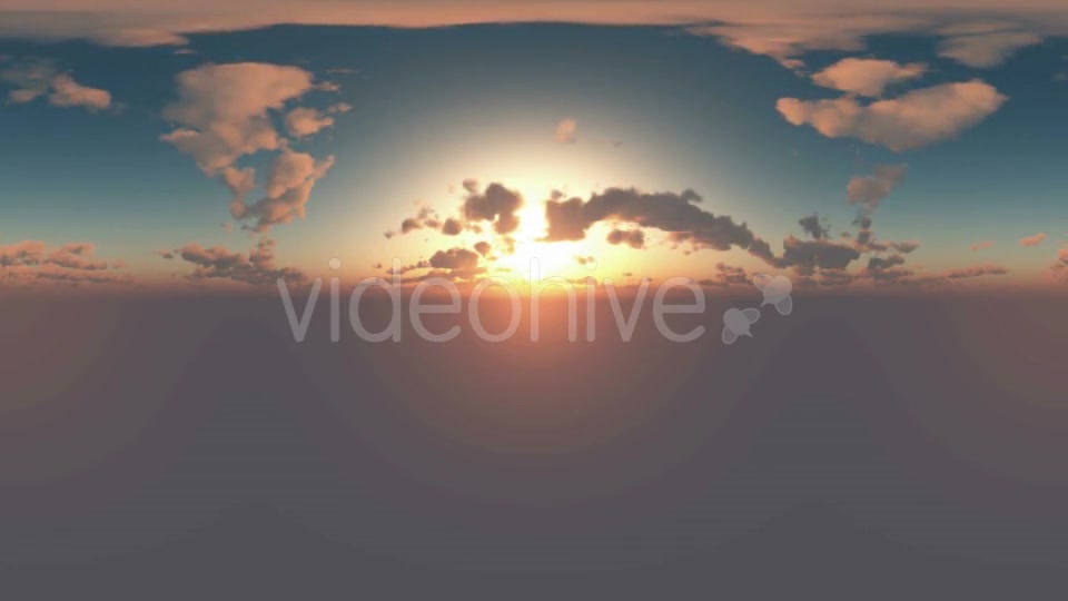 360 Degree Panoramic Sky And Clouds At Sunset Videohive 17768887 Motion Graphics Image 2