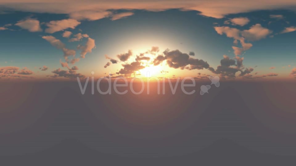 360 Degree Panoramic Sky And Clouds At Sunset Videohive 17768887 Motion Graphics Image 3