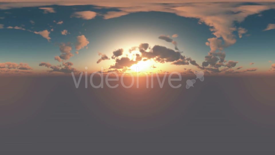 360 Degree Panoramic Sky And Clouds At Sunset Videohive 17768887 Motion Graphics Image 4