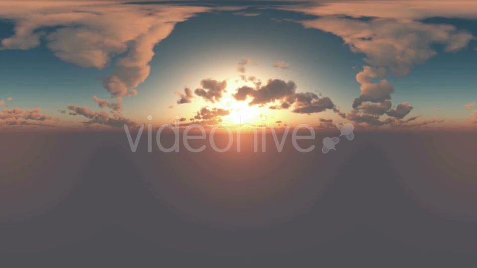 360 Degree Panoramic Sky And Clouds At Sunset Videohive 17768887 Motion Graphics Image 5
