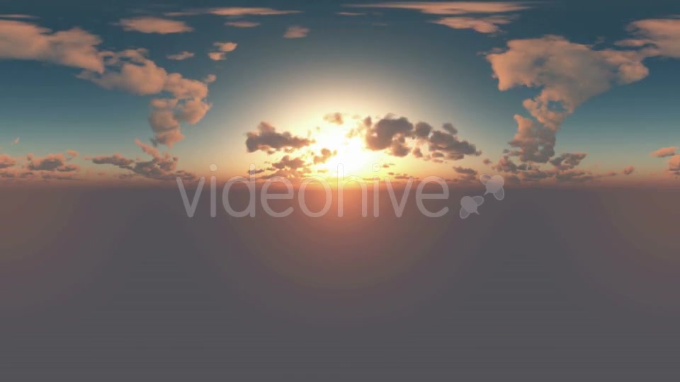 360 Degree Panoramic Sky And Clouds At Sunset Videohive 17768887 Motion Graphics Image 7