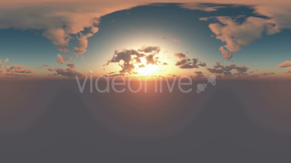 360 Degree Panoramic Sky And Clouds At Sunset Videohive 17768887 Motion Graphics Image 9