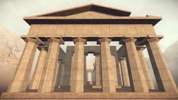 3D Ancient Greek Temple - Videohive Download 16181044