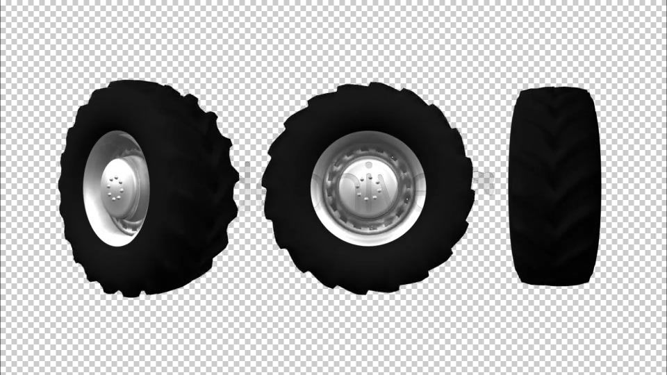 3D Animated Tractor Wheel Videohive 8343764 Motion Graphics Image 4