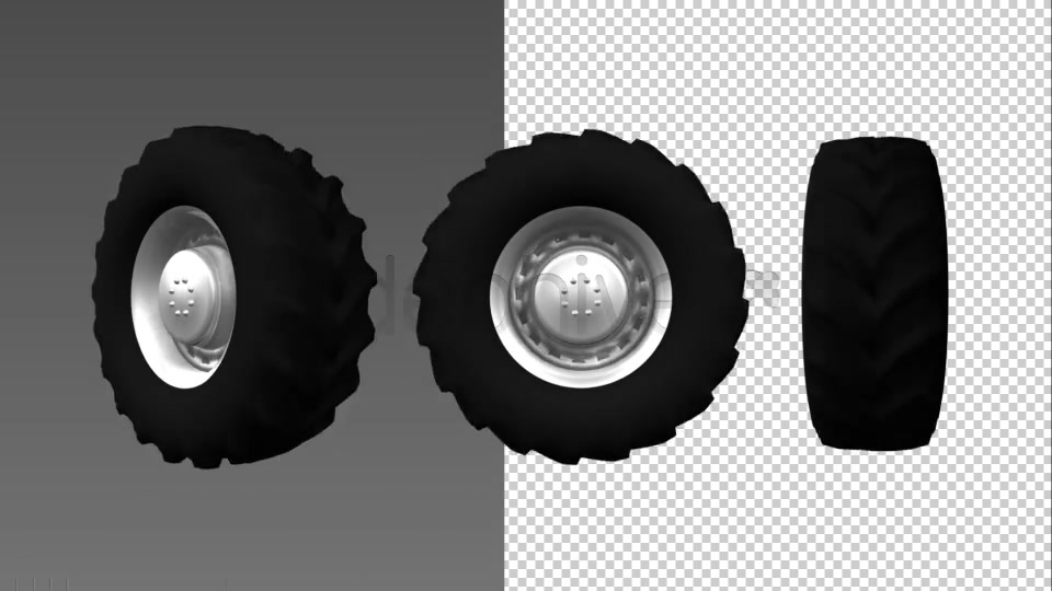 3D Animated Tractor Wheel Videohive 8343764 Motion Graphics Image 7