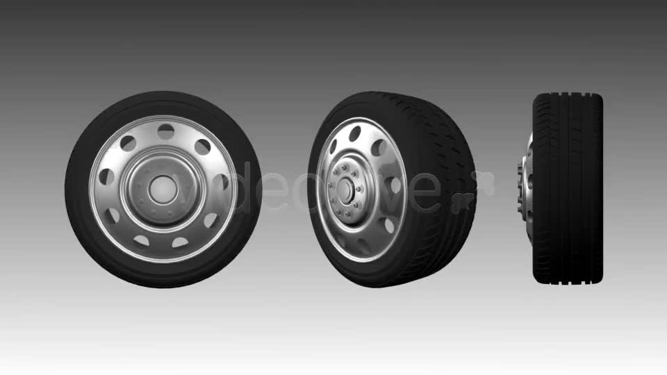 3D Animated Truck Wheel Videohive 7697200 Motion Graphics Image 1