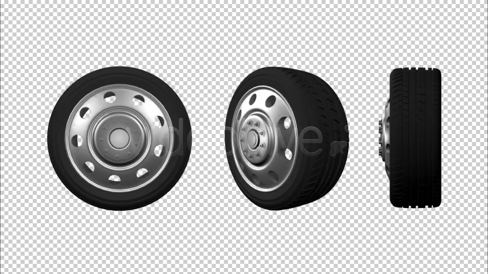 3D Animated Truck Wheel Videohive 7697200 Motion Graphics Image 3