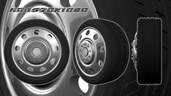 3D Animated Truck Wheel - Videohive Download 7697200