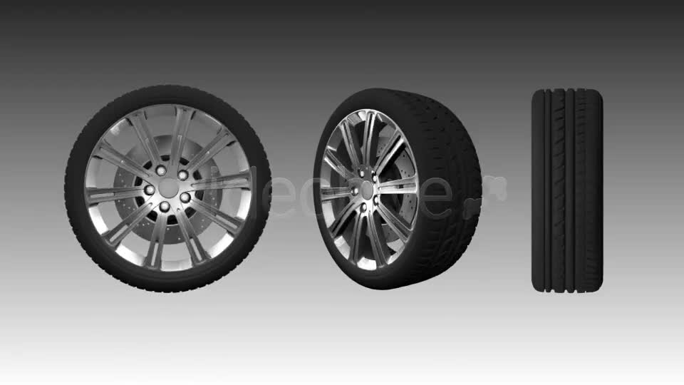3D Animated Wheel 4 Videohive 7605298 Motion Graphics Image 1