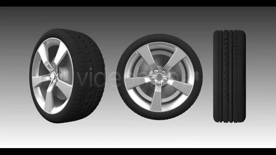 3D Animated Wheel Videohive 6481389 Motion Graphics Image 1