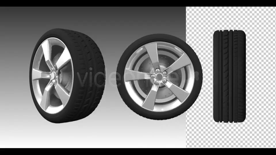3D Animated Wheel Videohive 6481389 Motion Graphics Image 6