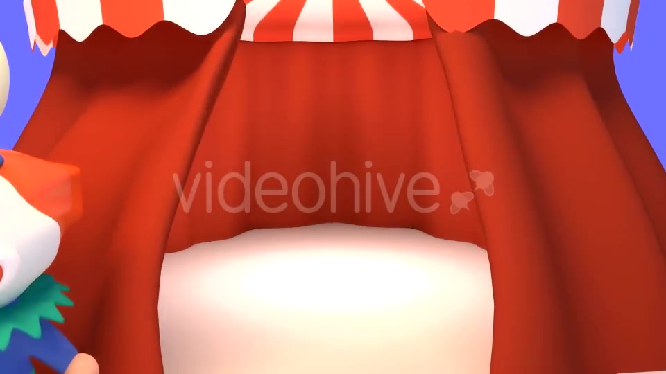 3D Cartoon Clown And Circus Tent Videohive 15705148 Motion Graphics Image 4