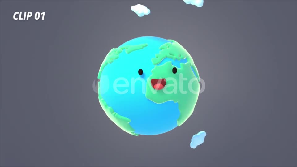 3D Cartoon Earth Pack Videohive 23569378 Motion Graphics Image 2