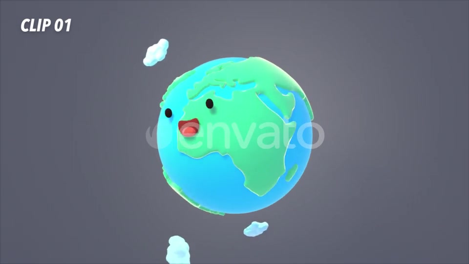 3D Cartoon Earth Pack Videohive 23569378 Motion Graphics Image 3