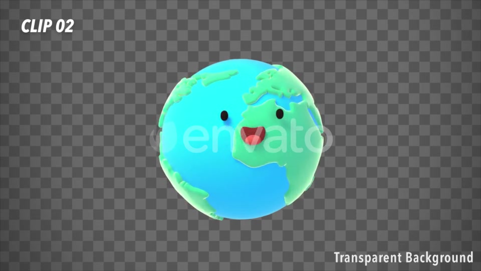 3D Cartoon Earth Pack Videohive 23569378 Motion Graphics Image 8