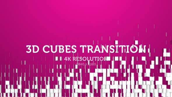 3D Cubes Transition 03 4K - 18009879 Download Videohive