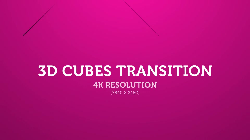 3D Cubes Transition 10 4K Videohive 18014361 Motion Graphics Image 2