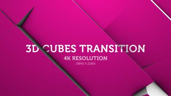 3D Cubes Transition 10 4K - 18014361 Download Videohive