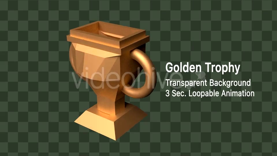 3D Golden Trophy Videohive 14379204 Motion Graphics Image 3