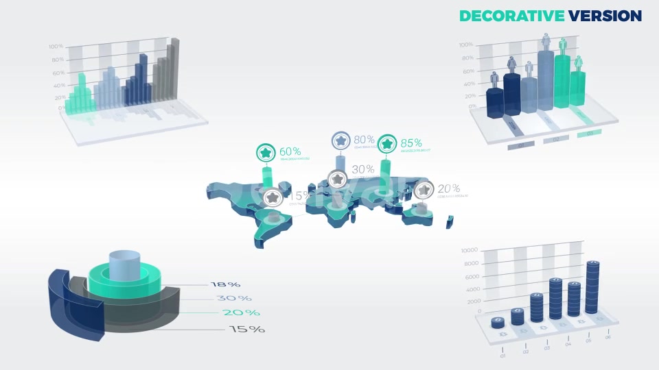 3D Graphs And Charts Video Collection Videohive 22362698 Motion Graphics Image 10