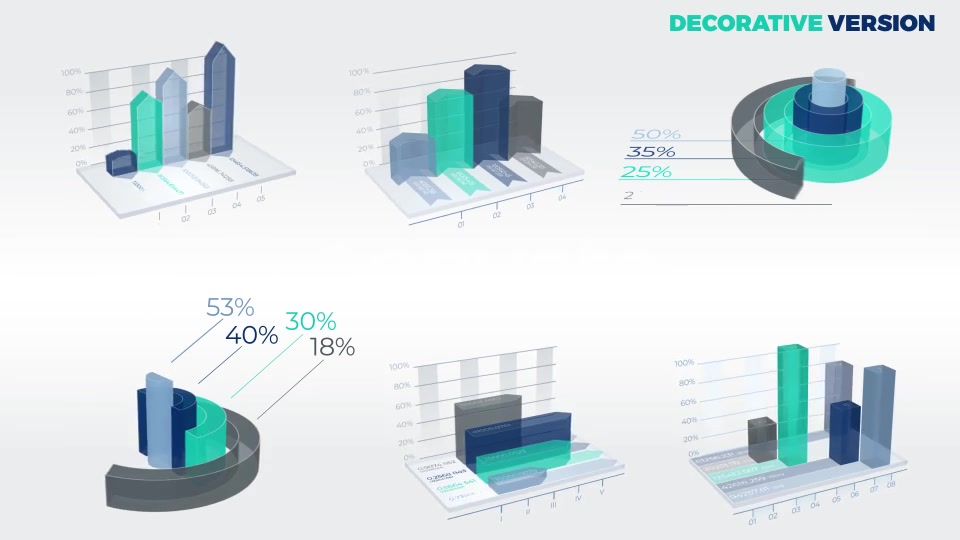 3D Graphs And Charts Video Collection Videohive 22362698 Motion Graphics Image 12