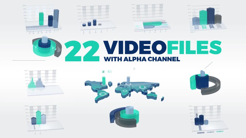 3D Graphs And Charts Video Collection Videohive 22362698 Motion Graphics Image 2