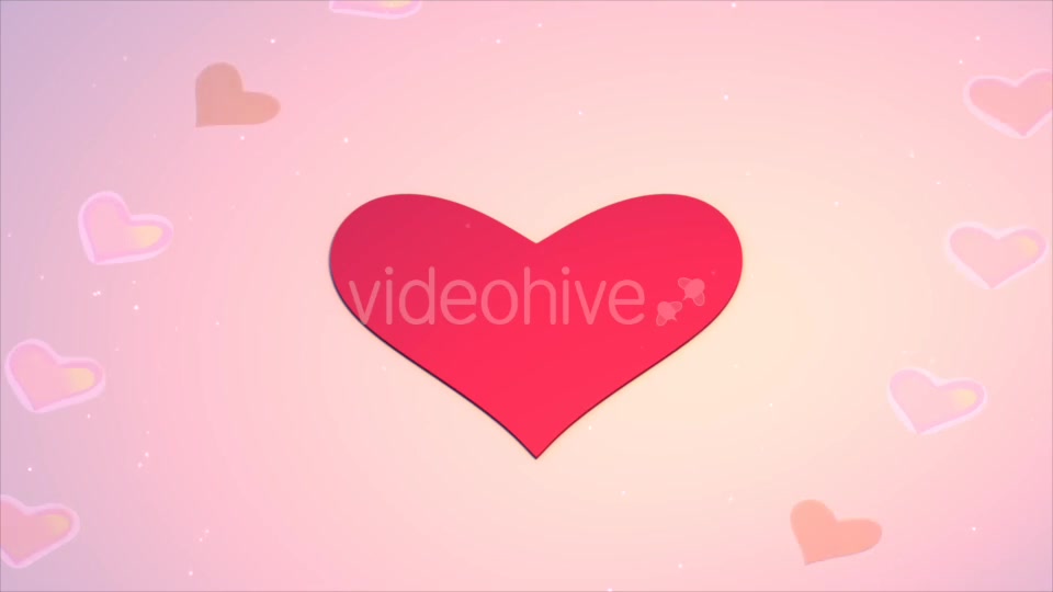 3D Heart Shape Paper Crafts Looped Videohive 19466732 Motion Graphics Image 6