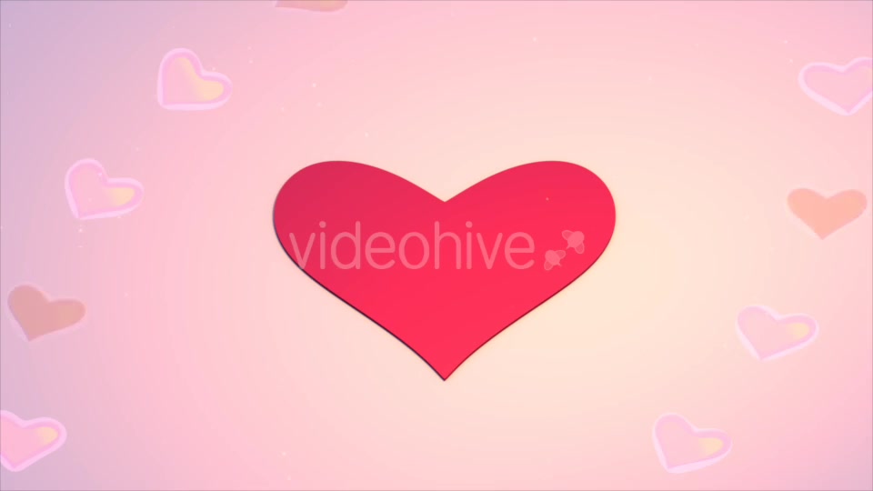3D Heart Shape Paper Crafts Looped Videohive 19466732 Motion Graphics Image 8