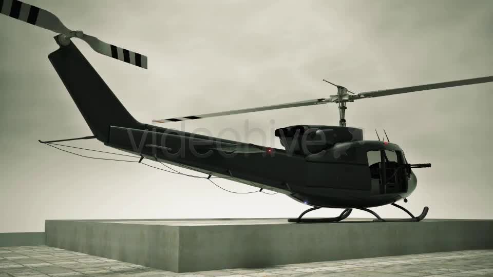 3D Helicopter With Navigational Lights Videohive 7948398 Motion Graphics Image 1