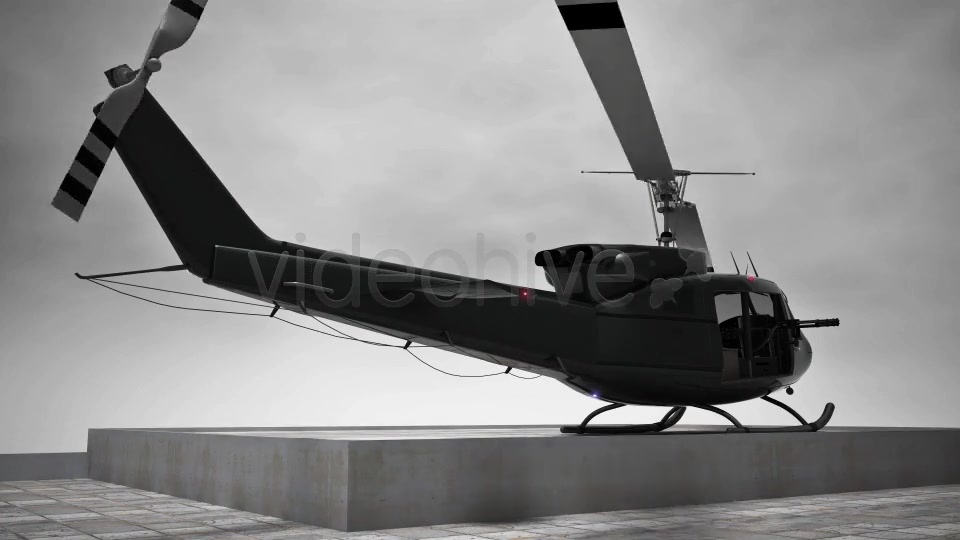 3D Helicopter With Navigational Lights Videohive 7948398 Motion Graphics Image 5